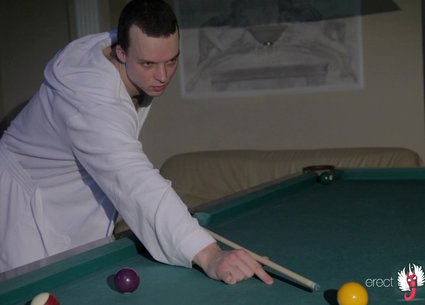 Solo male hd from pool and billiard-table
