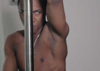 Black gay stripper video with brutal guy