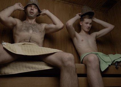 Gay porn real couple massage and male mutual handjob in the sauna